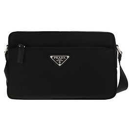 Prada Black Nylon Shoulder Bag Black