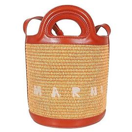 Marni Bolso bucket de algodón naranja Naranja