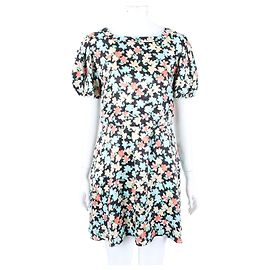 Autre Marque Vestido de seda Multicolor