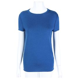 Hermès Kurzarm-Strick Blau