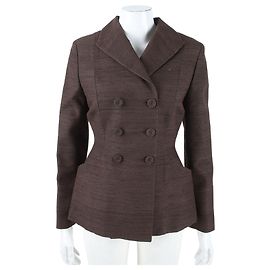 Christian Dior Seidenjacke Braun Braun