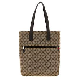 Gucci Schultertasche aus Polyester in Braun Braun