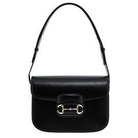 Gucci Borsa a tracolla in pelle nera Nero