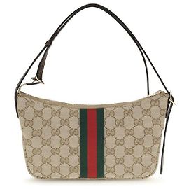 Gucci Beige Fabric Shoulder Bag Beige