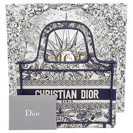 Borsa Dior Mini Book Tote Marrone Jacquard Marrone