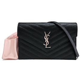 Autre Marque Bolsa Crossbody Monogram Envelope com corrente prateada Multicor