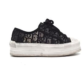 Dior Baskets plateforme en mesh Oblique Work&Play Noir