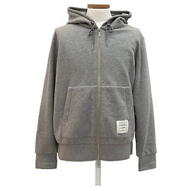 Thom Browne Sudadera clásica con capucha y cremallera en jersey de algodón loopback Castaño