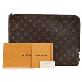 Louis Vuitton Etui Boyaj GM Monogram Clutch Fuchsia Multicolor