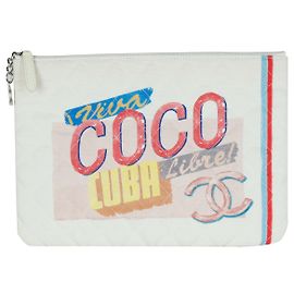 Bolsa de mão Chanel Coco Cuba em couro marrom Marrom