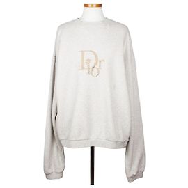 Dior Besticktes Logo Sweatshirt Limited Edition Grey XL Braun