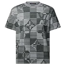 Louis Vuitton Monogram Kurzarm T-Shirt mit Rundhalsausschnitt Mehrfarben