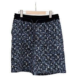 Louis Vuitton Pantaloncini in cotone trasparente Monogram Multicolore