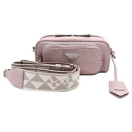 Prada Borsa a tracolla Napa Antique Rosa