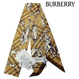 Burberry Lenço de seda Check Mate Multicor