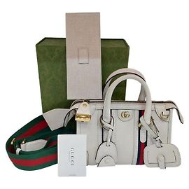 Gucci Ophidia Mini Top Handle Tote Bag Weiß