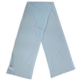 Dolce & Gabbana Hellblauer Seiden-Halstuch Schal Stola x Tuch Blau
