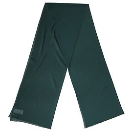 Dolce & Gabbana Sciarpa Stola in Seta Verde Scuro Verde