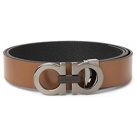 Salvatore Ferragamo Wendegürtel (Vor-Schnitt) Schwarz