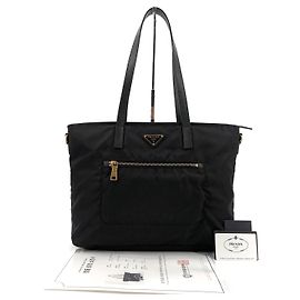 Prada Borsa a tracolla in nylon Pocono Nero