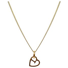Collier Dior Heart D Gold Doré