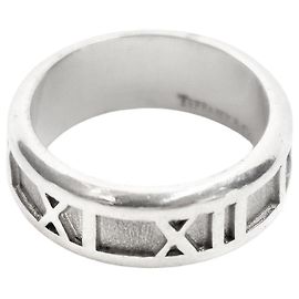 Tiffany & Co Atlas Silver Ring Size Silvery