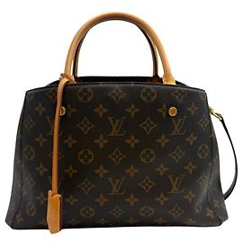 Louis Vuitton Saco Tote Monogram Montaigne MM Marrom