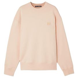 Acne Sweatshirt aus Bio-Baumwoll-Jersey mit Applikation Pink