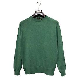 Loro Piana Grüner Woll-Kaschmir-Strick Grün