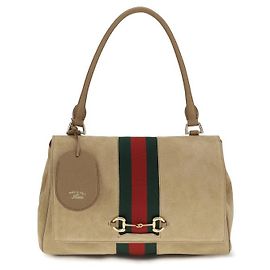 Gucci Sac à main Bos Taurus en cuir de veau beige Beige