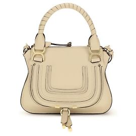Chloé Beige Calf Leather Bos Taurus Handbag Beige