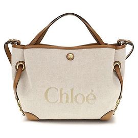 Chloé Beige Fabric Shoulder Bag Beige