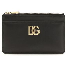 Dolce & Gabbana Black Calf Leather Bos Taurus Wallet Black