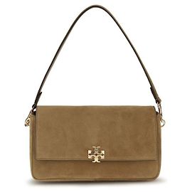 Tory Burch Bolsa de ombro em couro bege Bege