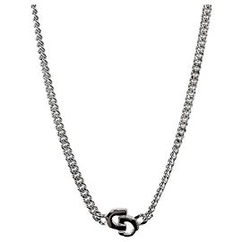 Dior Colar de corrente CD Silver Prata
