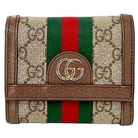 Carteira Gucci Ophidia Multicolor em Couro Multicor