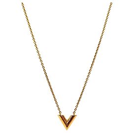 Louis Vuitton Collier Essential Gold Doré