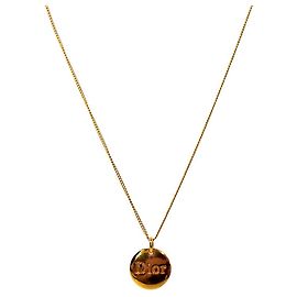 Dior Collier pièce en or Doré