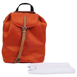 Prada Zaino con logo triangolare Marrone