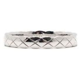 Chanel Mini Quilted Ring in Weißgold Weiß
