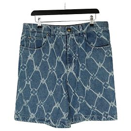 Louis Vuitton Monogram Printed Denim Shorts Multiple colors