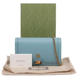 Gucci Mini mala tiracolo de bambu Marrom