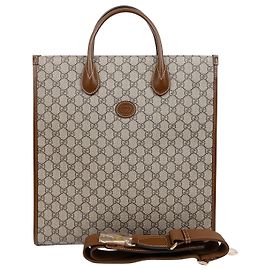 Gucci Sac cabas moyen Interlocking Marron Marron