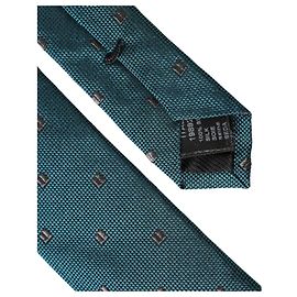 Dolce & Gabbana Green Patterned Silk Adjustable Men Tie Green