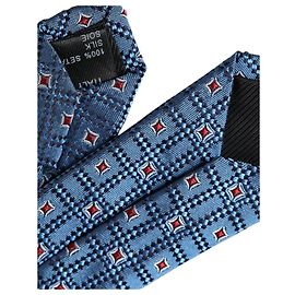 Dolce & Gabbana Corbata ajustable para hombre de % seda con estampado azul Azul