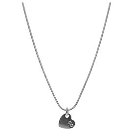 Dior Collier Heart CD Silver Argenté