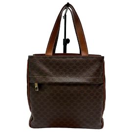 Céline Mala Tote Quadrada Macadam Marrom
