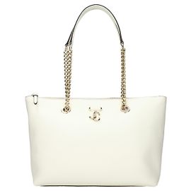 Jimmy Choo Borsa a tracolla in pelle bianca Bianco