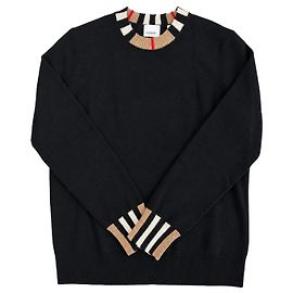 Burberry Woll-Kaschmir-Strick für Damen Schwarz