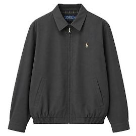 Ralph Lauren Pony Embroidered Varsity Jacket Black Black